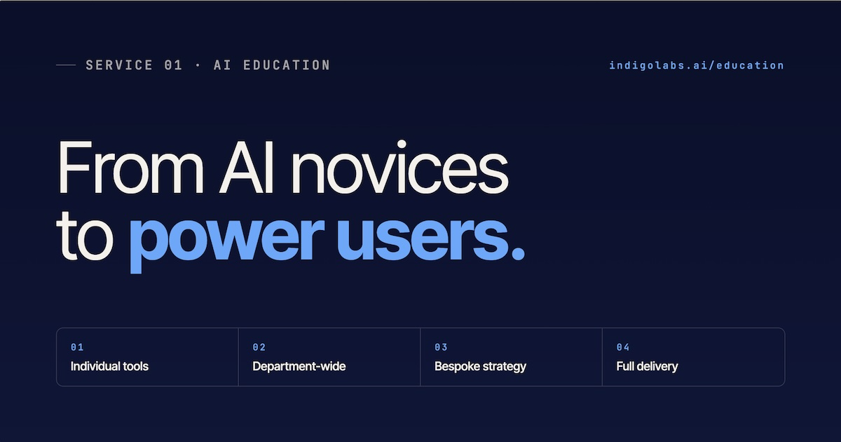Indigo Lab AI Courses for Non-Technical People · courses.indigolabs.ai